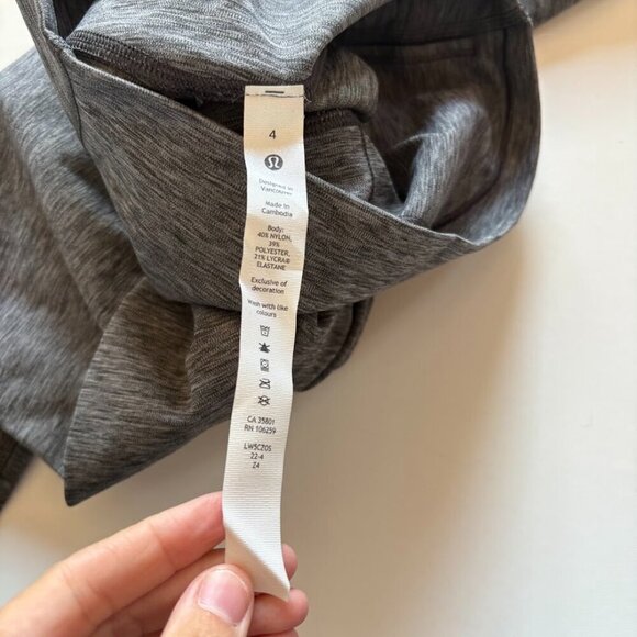 NWT Lululemon Align Pant 25 Space Dye Grey Heather Legging Soft - Picture 4 of 6